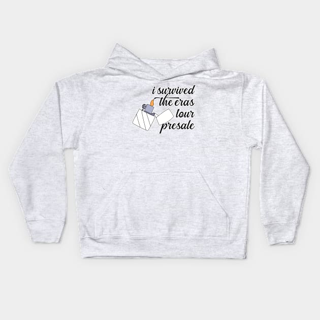 I Survived The Eras Tour Presale Kids Hoodie by nextneveldesign